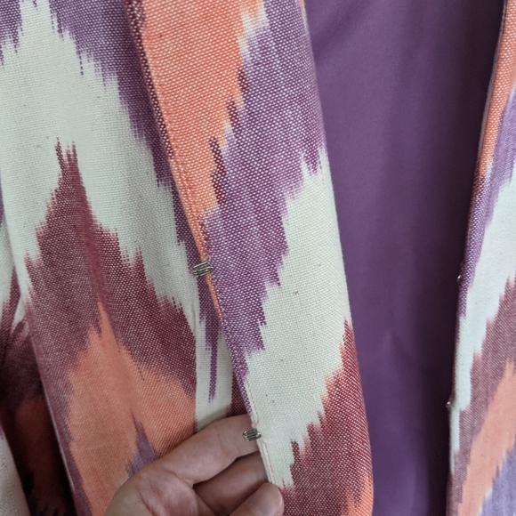 Two Penny Blue Ikat Jacket: one of a kind - Picture 2 of 4